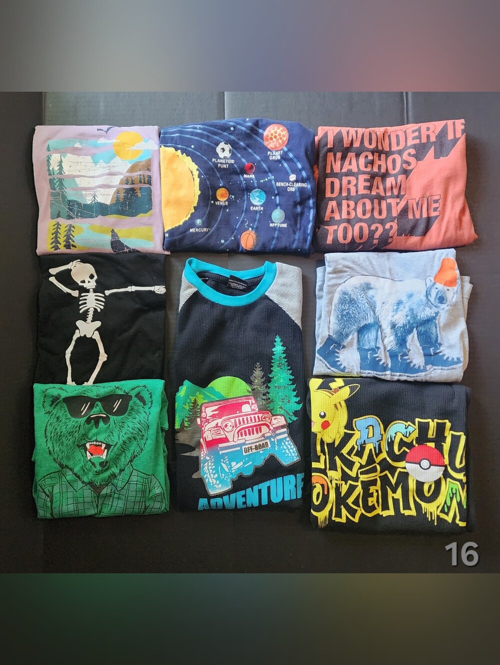 Boys Long Sleeve Shirt Lot of 8 (Size 6-7)